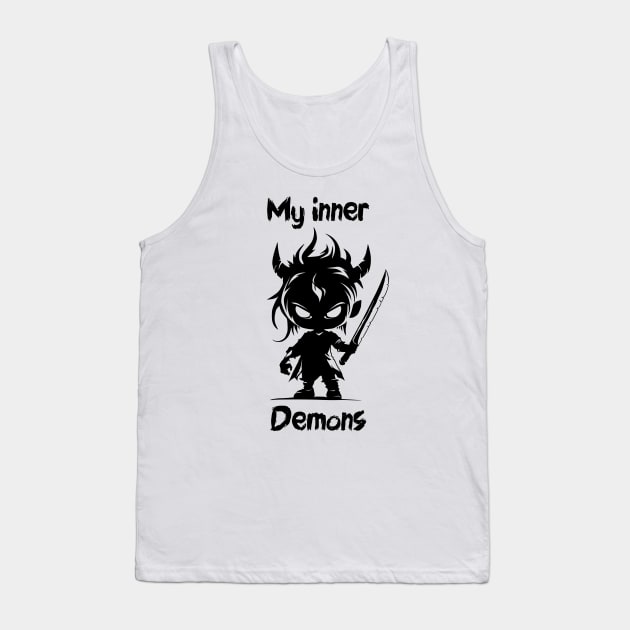 My Inner Demons Tank Top by DimDesArt